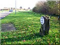 Milestone near Hilperton in BA14 7JN