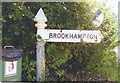 Old Direction Sign - Signpost by Cary Road, North Cadbury Parish in BA22 7DG