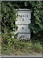 Old Milepost by the A39, Glastonbury Road, Keward, Wells in BA5 1QN