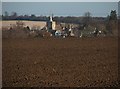 Hinxton church from afar in CB10 1QY