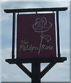 Sign for the Peldon Rose public house in CO5 7QG