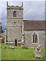 Tower of St Mary's church, Iwerne Courtney or Shroton in DT11 8PY