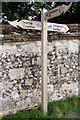 Bridleway direction post in DT11 8PY