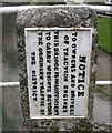 Old Bridge Marker by Rectory Road, Piddlehinton in DT2 7TB