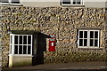 GR postbox in wall, Charminster in DT2 9TN