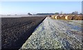 Frost and bales in West Lancashire District (B)