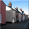 Bury St Edmunds: winter sunlight, Bridewell Lane in IP33 1QT
