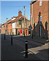 Bury St Edmunds: sun and shadows on Bridewell Lane in IP33 1QT