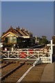 Attleborough station, signal box, and level crossing in NR17 2RP