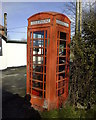 Phone box outside the "Mustard Pot" pub in NR19 1AA