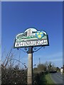 Whinburgh village sign in NR19 1AA