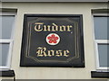 Sign board for the 'Tudor Rose' public house in NR32 2HU