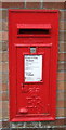 Close up, Elizabeth II postbox on Grayson Drive, Pakefield in NR33 7BJ