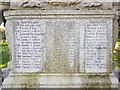 Names of the fallen on the Kessingland war memorial 1 in NR33 7TP