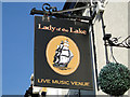 Lady of the Lake pub sign in NR33 9QT