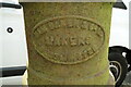 Manufacturer's mark on the stench pipe in Dell Road West in NR33 9QT