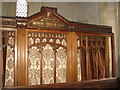 All Saints church - vestry screen (detail) in PE37 8AL