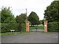 Gates to Manor Farm. Little Cheverell in SN10 5TR