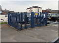 Electricity substation opposite Salisbury railway station in SP2 7EQ