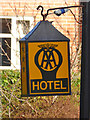 AA lantern, Grasmere House Hotel, Harnham in SP2 8TF