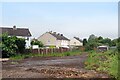 Vacant plot behind the houses in SP2 9GW