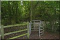 Kissing gate in Winterslow Wood in SP5 1SE