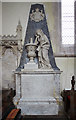 Monument to Margaret, Lady Feversham - St Laurence's church, Downton in SP5 3PJ