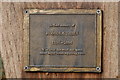 Memorial plaque, Garston Wood, Dorset in SP5 5PB