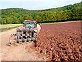 Ploughing near Compton Dundon in TA11 6NX