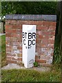 Old Boundary Marker on Wembdon Road in TA6 7PL