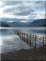 View South across Derwent water from the side of Friars Crag. in CA12 4DJ