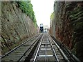 Cliff Railway from Low Town to High Town, Bridgnorth, Shropshire in WV16 4BX