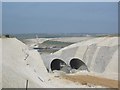 Baldock bypass tunnel in the chalk hills of Weston in SG7 6LR