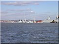 Portsmouth Harbour viewed from Gosport in PO12 1FX