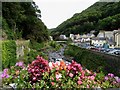 Looking Up the Lyn River at Lynmouth in EX35 6EQ