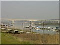 Cuxton Marina and the Channel Tunnel Rail Link Bridge in ME2 1AJ
