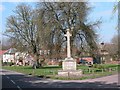 Cheriton War memorial and village green in Cheriton