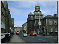 Looking down Bridge Street, Wick, Caithness in KW1 5LU