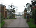 Brocket Hall gates in AL6 9BA