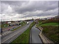 Canal and Motorway, Chadderton, Oldham in OL9 8EB