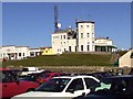 Buildings and Radio Mast at top of Great Orme, Llandudno in LL30 2XG