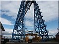 Transporter bridge viewed from southern side of River Tees. in TS2 1JW