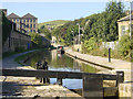 Huddersfield Narrow Canal at Slaithwaite in HD7 5BY