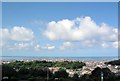 View of Aberystwyth from the National Library of Wales in SY23 3UW