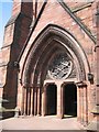 Carlisle Cathedral, main entrance in CA2 5QQ