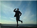 Eric Morecambe, Morecambe Bay and the Lake District hills in LA4 5BY