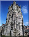 Oswestry church tower in SY11 2AJ