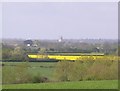 View to Pershore Abbey from Bishampton to Flyford road in WR10 2NP