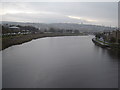 Looking east along the River Lune in LA1 2AT