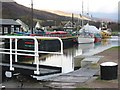 Boats at the top of Neptune's Staircase in Banavie